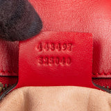 Gucci Red Quilted Leather Marmont GG Small Flap Crossbody Bag