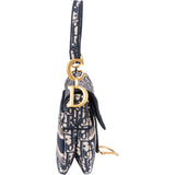 Christian Dior Oblique Trotter Monogram Jacquard Saddle Shoulder Bag
