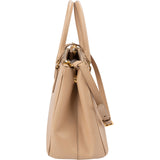 Prada Beige Saffiano Lux Leather Galleria Handbag