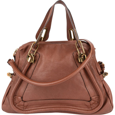 Chloé Grained Leather Paraty Shoulder Handbag