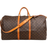 Louis Vuitton Monogram Canvas Keepall 60 Bandoulière Travel Bag