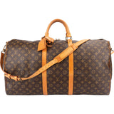 Louis Vuitton Monogram Canvas Keepall 60 Bandoulière Travel Bag