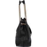 Gucci Grained Leather Soho Chain Tote Crossbody Bag