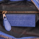 Balenciaga Purple Leather Classic City Handbag