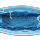 Prada Blue Saffiano Leather Galleria Handbag