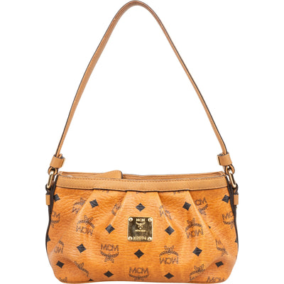 MCM Monogram Visetos Baguette Shoulder Handbag - vintageandkickz