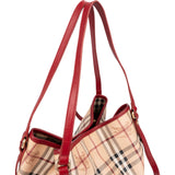 Burberry Nova-Check Monogram Haymarket Hobo Shoulder Bag