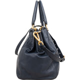 Prada Soft Calf Leather Bauletto Satchel Handbag