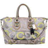 Coach Madison Op Art Sabrina Sateen Satchel Handbag