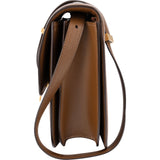 Celine Brown Calfskin Classic Box Medium Crossbody Bag