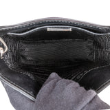 Prada Brushed Patent Leather Mini Tote Crossbody Handbag