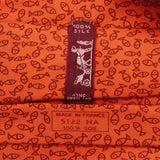 Hermès Fish Print Silk Tie Krawatte