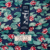 Hermès Water Lily Print Silk Tie Krawatte
