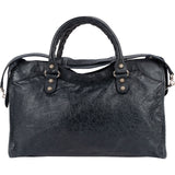 Balenciaga Dark Blue Leather City Handbag