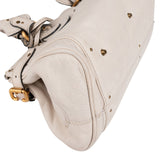 Chloé White Grained Leather Paddington Handbag