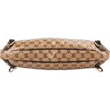Gucci Monogram Crystal GG Abbey D-Ring Hobo Shoulder Bag
