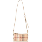 Burberry Haymarket Check Canvas Pochette Accessoires Crossbody Bag