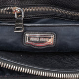Miu Miu Grained Leather Vitello Daino Tote Shoulder Bag