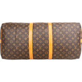 Louis Vuitton Monogram Canvas Keepall 55 Bandoulière Travel Bag