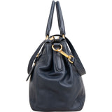Prada Soft Calf Leather Bauletto Satchel Handbag