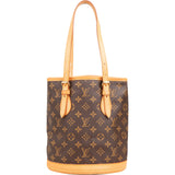 Louis Vuitton Monogram Canvas Bucket PM Shoulder Bag