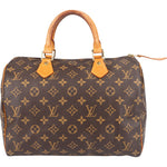Louis Vuitton Monogram Canvas Speedy 30 Handbag - vintageandkickz