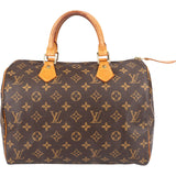 Louis Vuitton Monogram Canvas Speedy 30 Handbag - vintageandkickz