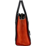 Céline Tricolor Leather Suede Luggage Small Handbag