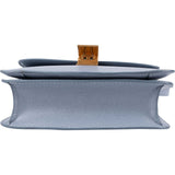 Celine Blue Grained Calfskin Classic Box Small Crossbody Bag