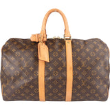 Louis Vuitton Monogram Canvas Keepall 45 Travel Bag - vintageandkickz