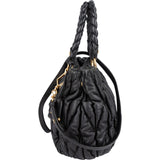Miu Miu Quilted Leather Handbag - vintageandkickz