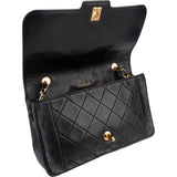 Chanel Quilted Lambskin 24K Gold Single Flap Crossbody Bag
