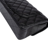 Chanel Quilted Caviar Leather Gold Small Double Flap Shoulder Bag