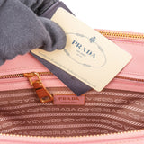 Prada Pink Saffiano Leather Galleria Handbag