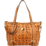 MCM Monogram Visetos Coated  Tote Shoulder Bag