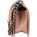 Chanel Quilted Lambskin Medium Boy Single Flap Crossbody Bag