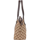 Gucci Monogram GG Canvas Abbey Tote Shoulder Bag