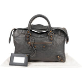 Balenciaga Grey Leather Classic City Bag Handbag