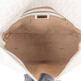 Fendi Zucchino Canvas Chain Baguette Mamma Shoulder Bag