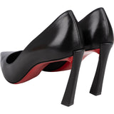 Christian Louboutin Black Leather Asticoc Pumps (37)