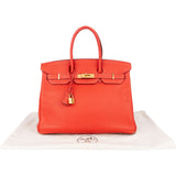 [🔄️B12 / F03] Hermès Grained Leather Birkin 30 Handbag - vintageandkickz