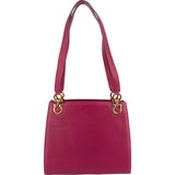 Salvatore Ferragamo Leather Gancini Tote Shoulder Bag