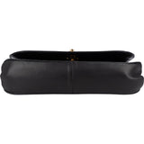 Chanel Quilted Lambskin 24K Gold Half Moon Flap Shoulder Bag