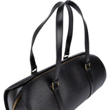 Louis Vuitton Noir Epi Leather Soufflot Handbag - vintageandkickz