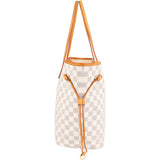 Louis Vuitton Monogram Damier Azur Canvas Neverfull MM Shoulder Bag - vintageandkickz