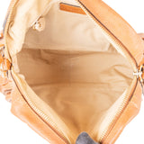 Chloé Brown Grained Leather Paraty Handbag