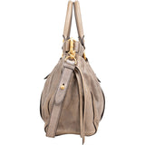 Miu Miu Vitello Lux Gathered Satchel Handbag
