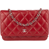 Chanel Quilted Lambskin Wallet On Chain Crossbody Bag