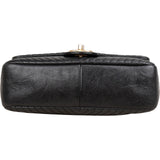 Chanel Quilted Lambskin Chevron Single Flap Crossbody Bag