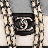 Chanel Quilted Tricolor Lambskin Single Flap Crossbody Bag - vintageandkickz